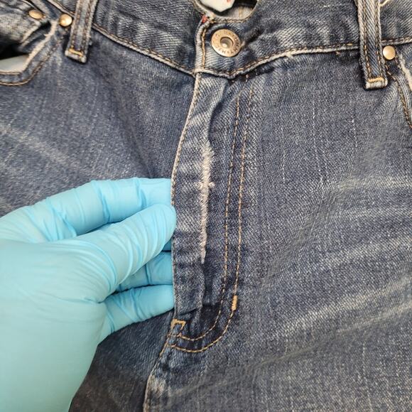 Y2K Tommy Hilfiger Boyfriend Jeans Womens 14 Long High Waisted Denim - Picture 4 of 11